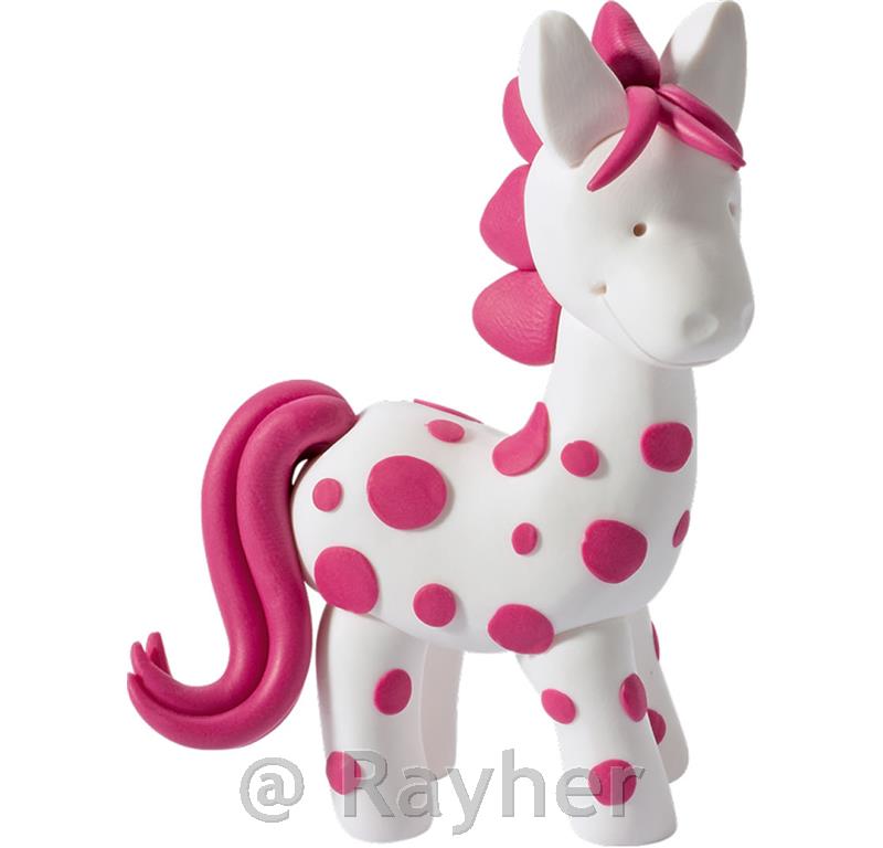 FIMO Kids set pony4x42g, bastoncino per modellare