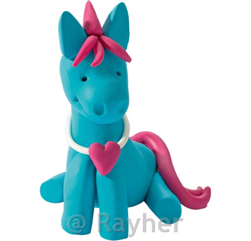 FIMO Kids set pony4x42g, bastoncino per modellare