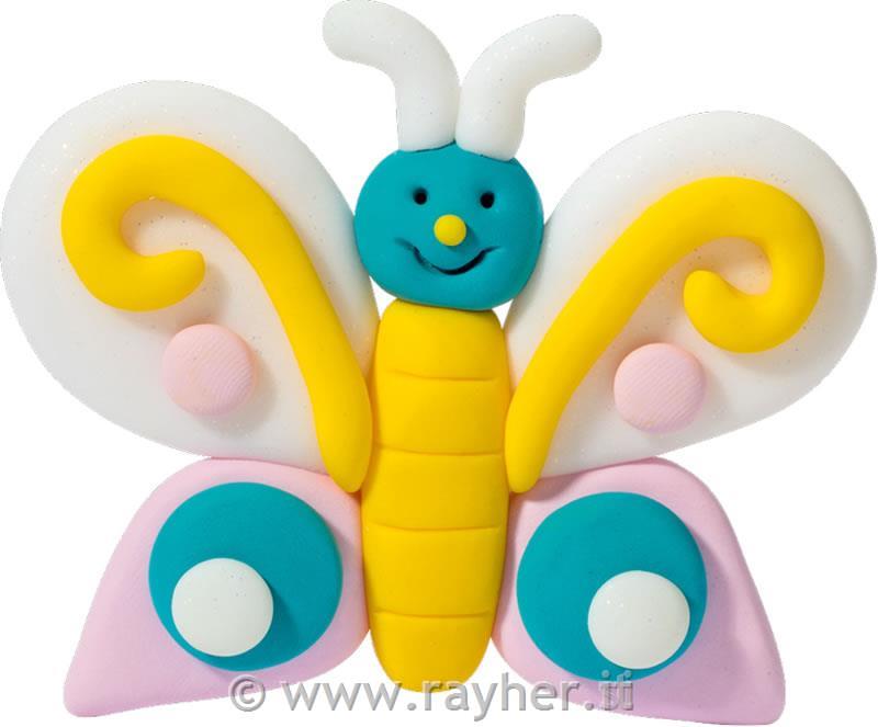 FIMO Kids set farfalla4x42g, bastoncino per modellare