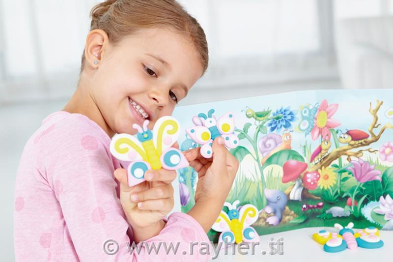 FIMO Kids set farfalla4x42g, bastoncino per modellare