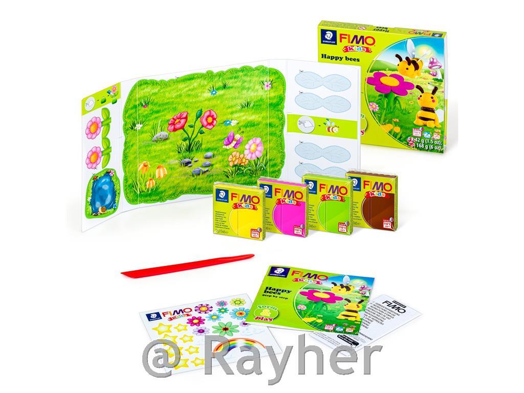 FIMO Kids set Bees4x42g, bastoncino per modellare