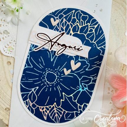 Hot Foil Sfondo con Fiori