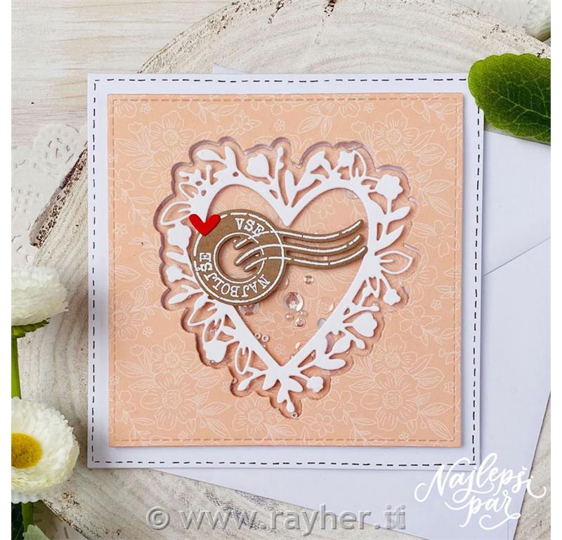 Rezalne šablone Cvetoče srce