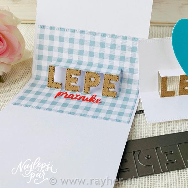 Rezalne šablone Voščilo 3D