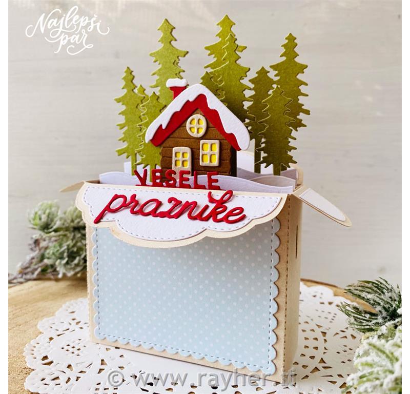 Rezalne šablone Pop up škatlica