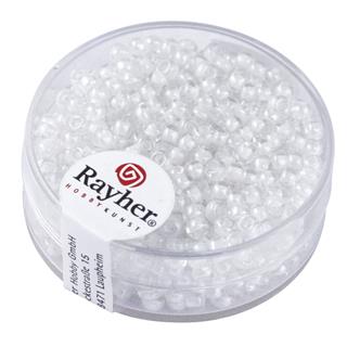 Rocaille "Arktis", smaltate2,6mm o, scatola 17gbianco