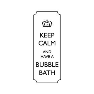 Timbro "Keep calm and have a bubble..."3x7cm
