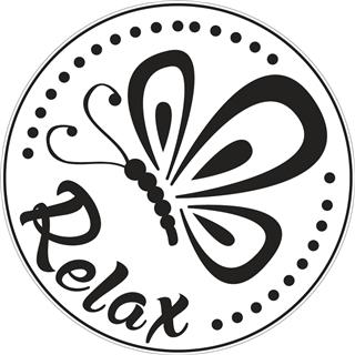 Stampo a timbro "Relax", 45mm obus.blis. 1pz
