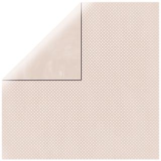 Carta scrapbooking Double Dot30,5x30,5cm, 190g/m2rosa conch.