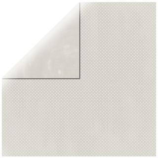 Carta scrapbooking Double Dot30,5x30,5cm, 190g/m2grigio nebbia