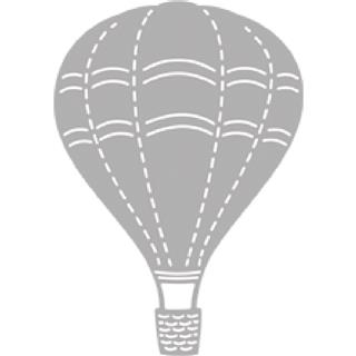 Fustelle Rayher: Hot Air Balloon5,5x7,8cm, bus.blis. 1pz