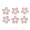 Sticker-deco: fiori di carta c.semiperlac. bollino adesivo, bus.blis. 20pzrosa