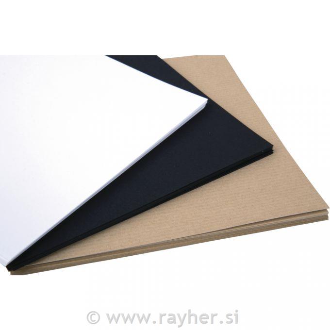 Carta origami 15x15 cm, 100 pezzi80-100g nero, bianco, naturale 