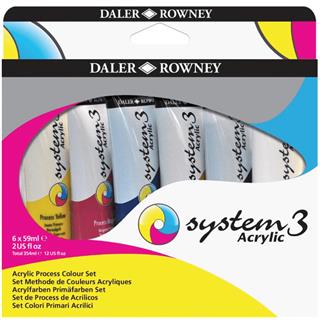 System 3 OR set colori acrilici Process6x59 ml