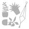 Fustella Sizzix ThinlitsHanging Planter, set 4Dim.: 5.08cm x 4.45cm - 2.54cm x 10.80cm