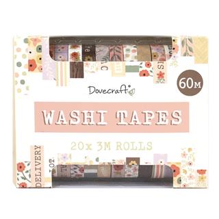 Washi Tape Box, 20 rotolipastel