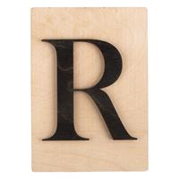 Lettera in legno 10.5x14.8cm