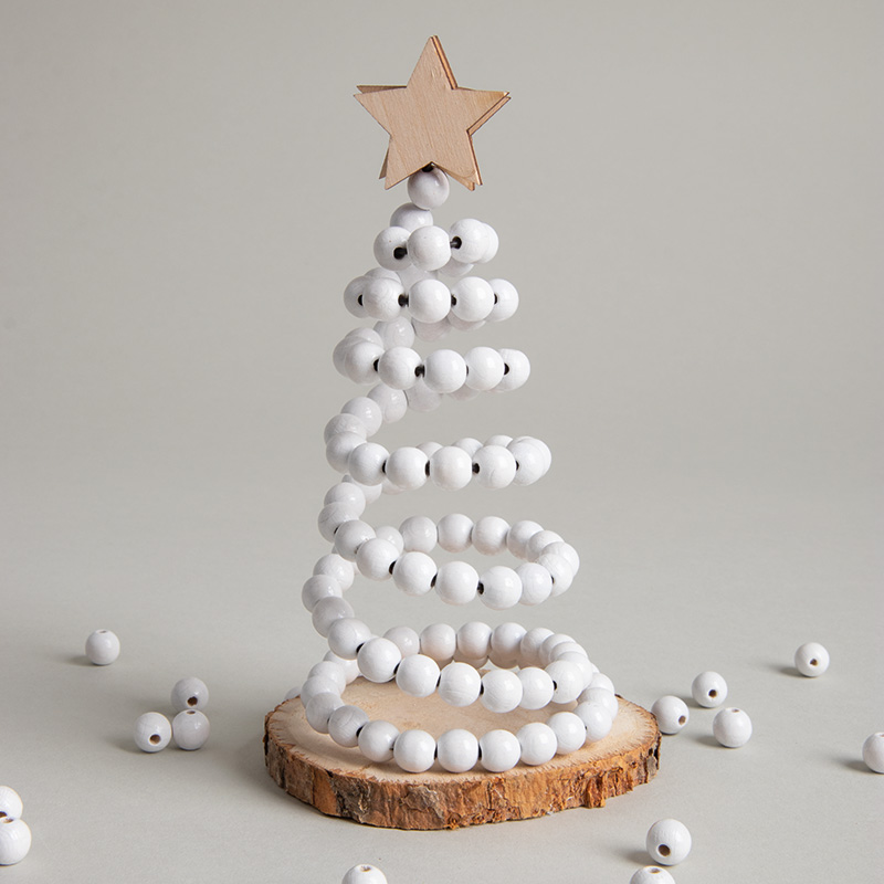 ALBERO DI NATALE CON PERLINE