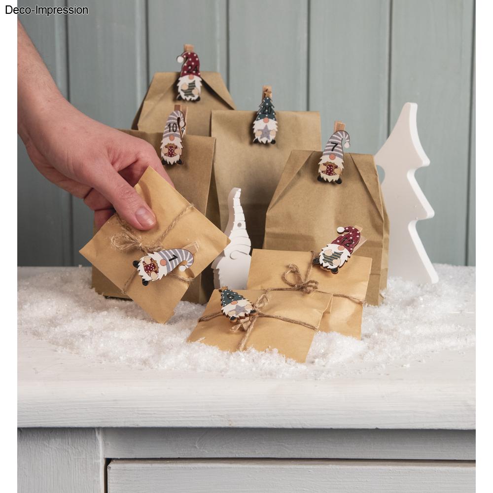 ADVENTNI KOLEDAR IZ PAPIRNATIH VREČK