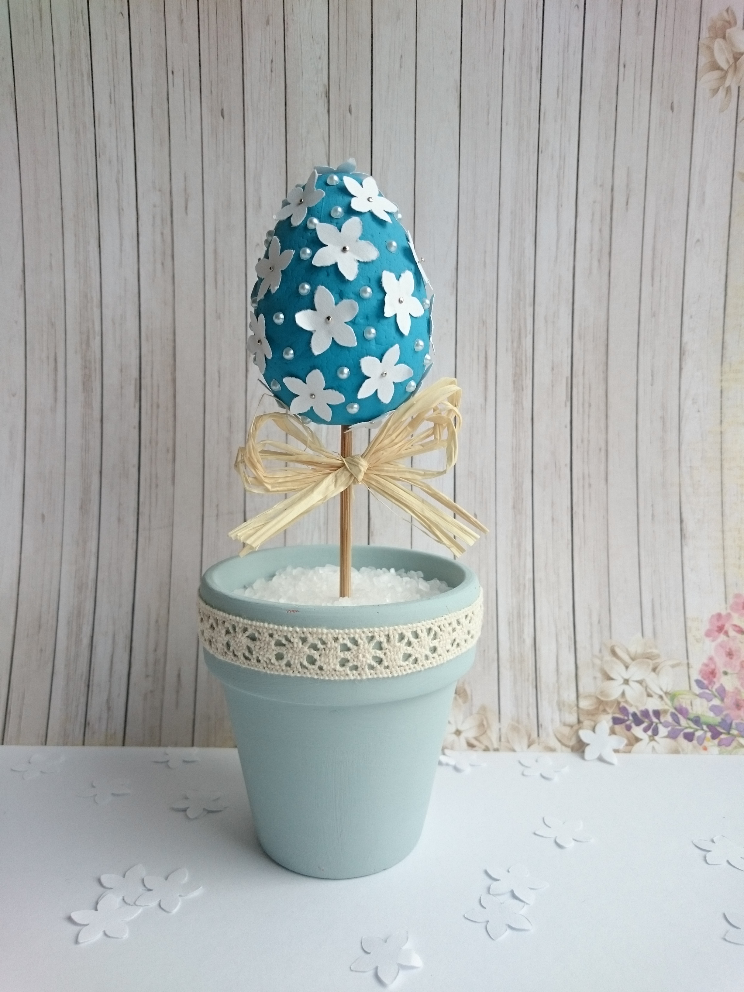 ALBERO CON FIORELLINI NEL VASETTO