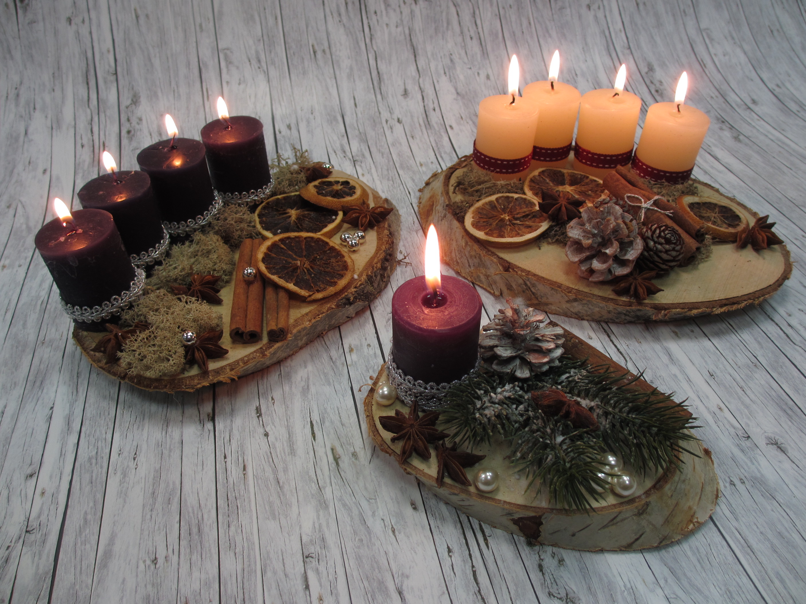 DECORAZIONI PER AVVENTO CON MATERIALI NATURALI