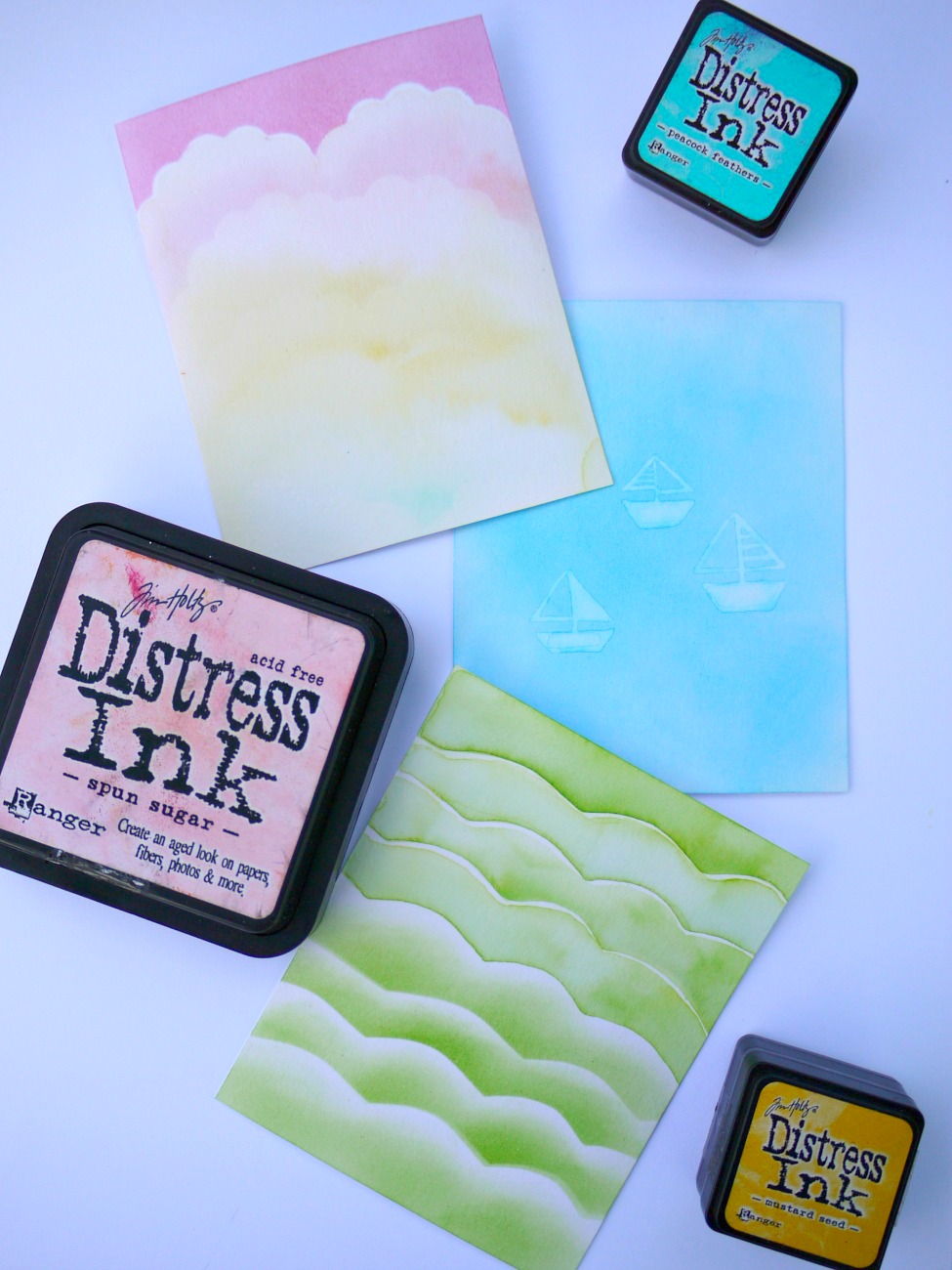 SENČENJE Z DISTRESS INK BLAZINICAMI