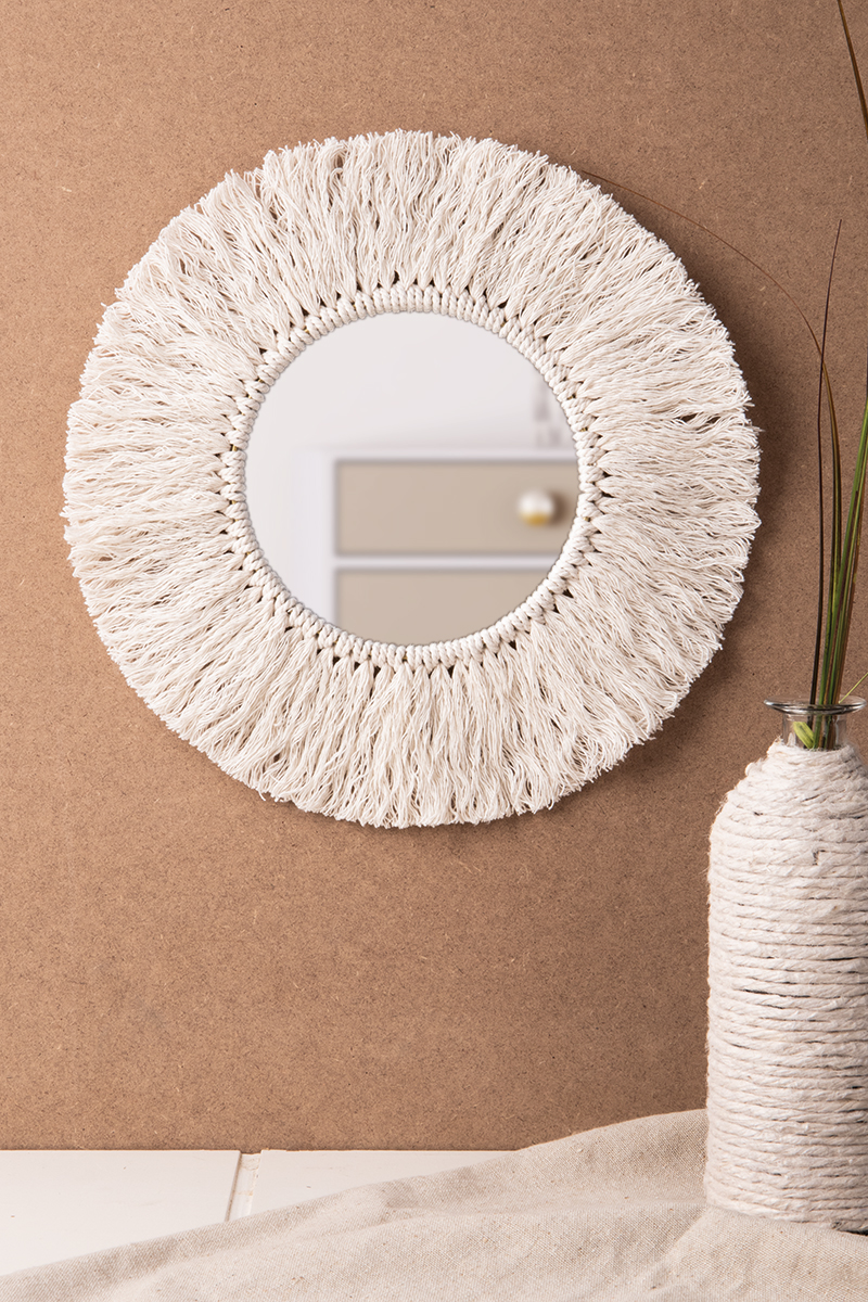 SPECCHIO CON MACRAME