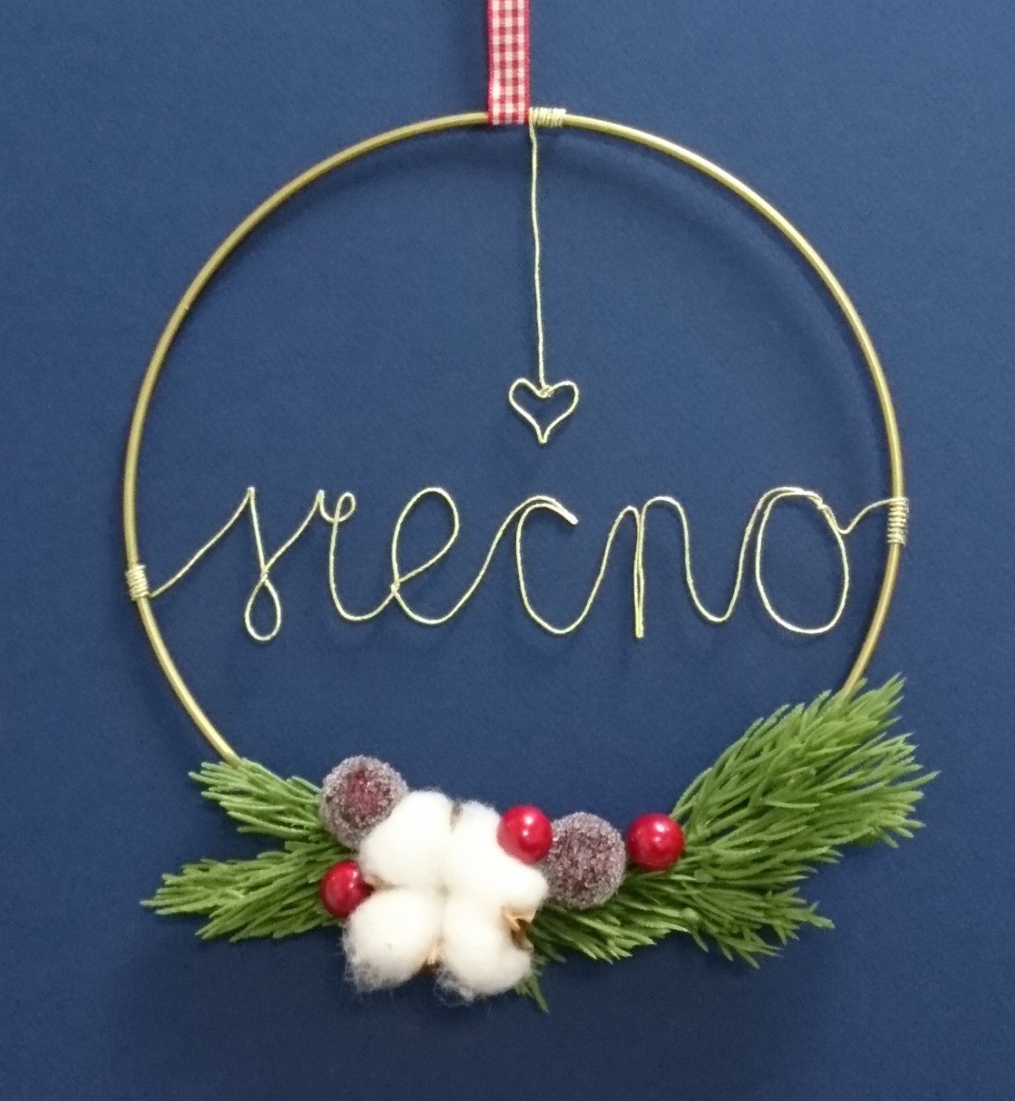 PRAZNIČNI OBROČI Z NAPISI